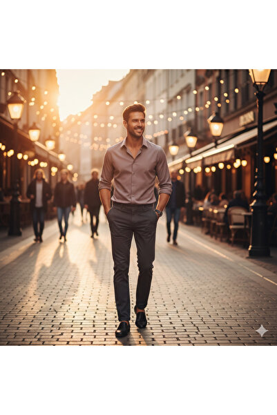 Fine Touch Premium Men's Slim Fit Shirt – Stylish, Comfortable, and Durable