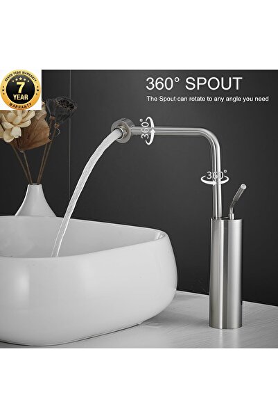 OEM صنبور حوض الحمام بتصميم جديد، لون كروم نيكل مطفي، ضمان 7 سنوات، مستورد