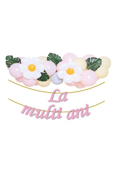 MP Mirific Party Set 35 decoratiuni , tematica aniversare , multicolor , 1.5 m