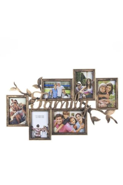OEM Rama foto multipla Family bronz, 6 poze – Decor elegant pentru perete