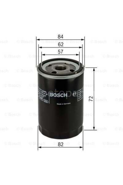 Bosch HYUNDAI Excel 1.5i 04.1989 - 07.1994 YAĞ FİLTRESİ filitre
