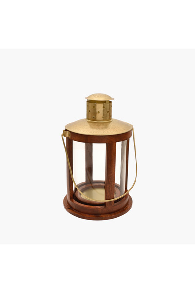 Lifestyle Wooden Lantern - 39 cms