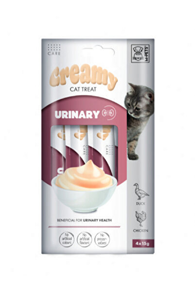 M-PETS URINARY FONKSİYONEL CREAMY KEDİ ÖDÜLÜ 4X15GR