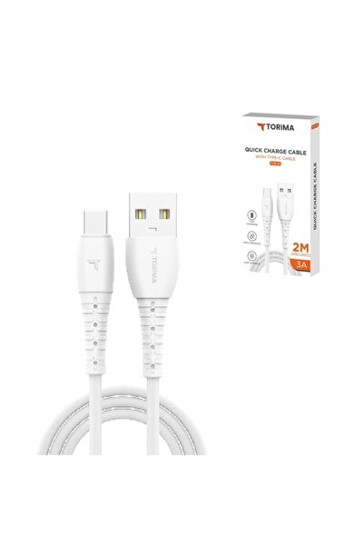 Torima 2M 3A USB Type-C Hızlı Sarj ve Data Kablosu