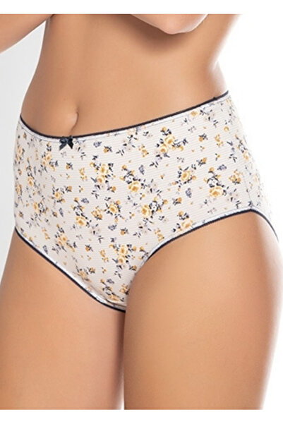 Belinay 3512 Pamuklu Yüksek Bel Karışık Desenli 4'lü Set Kadın Külot