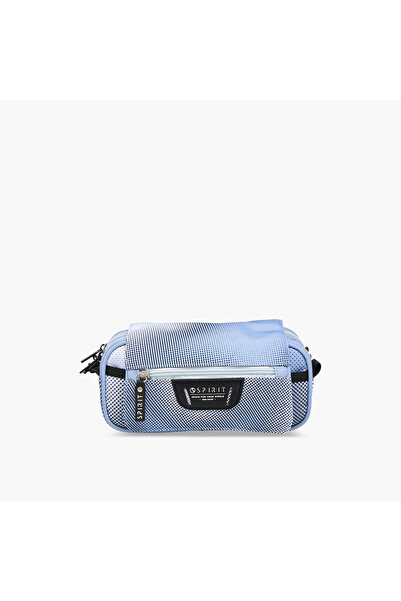 Spirit Printed Pencil Pouch with Zip Closure