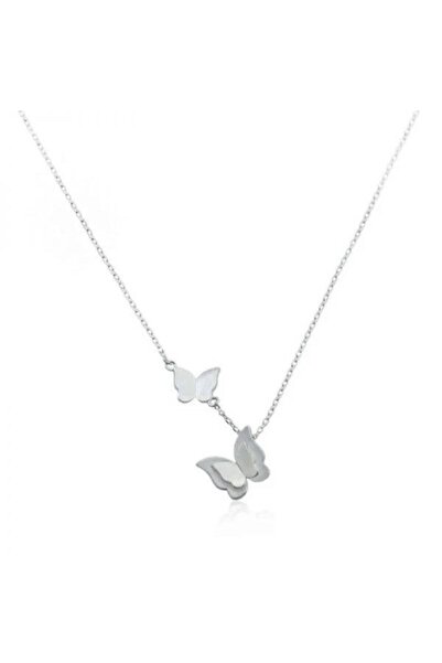 EFAYN.RO 925 silver chain with 2 butterfly pendants, adjustable, EFAYN
