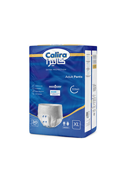 calira Adult Patient Diapers, Extra Large Size (XL), 30 Pieces