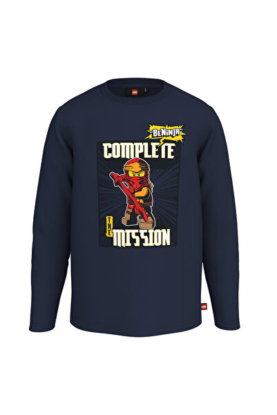 LEGO hanorac pentru copii LWTAYLOR 110-Albastru marin-116