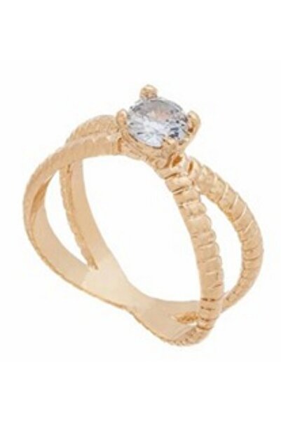 Generic خاتم من الفضة الإسترليني عيار 925 مطلي بالذهب عيار 18 قيراطاً للنساء ...