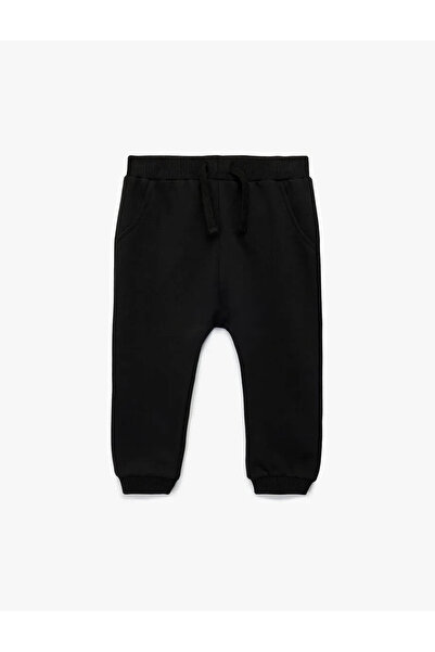 Koton Jogger Black Baby Boy Sweatpants 6Wmb40084Tk