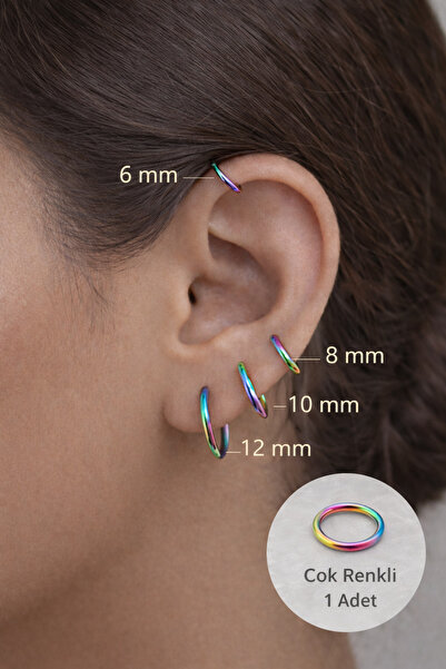 Sacce Scarves&Accessories Cerrahi Çelik Tam Kapanan Halka Piercing – Minimal ...