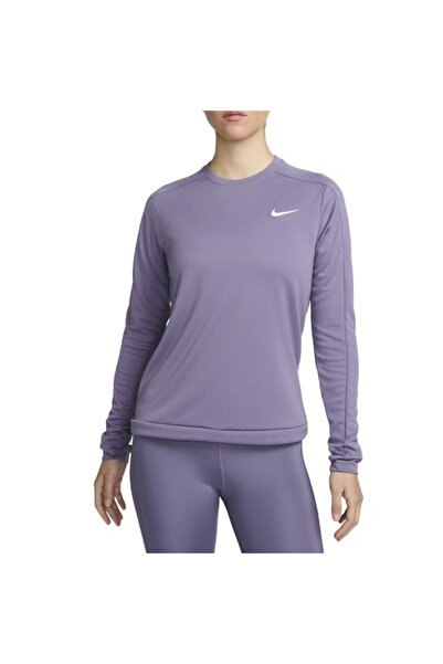 Nike Bluza alergare dama Dri-FIT Pacer Crew SS 2024-Lila-L