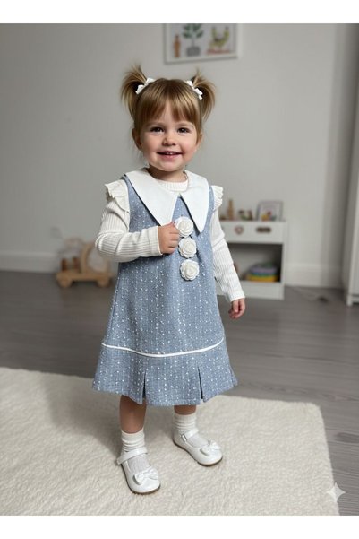GÜL Baby Girls' Twi̇t Dress Set, Festive, Girls' Dress