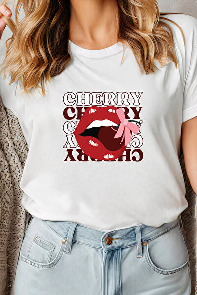 Sarah's Boutique Women's T-shirt – 100% cotton – "Cherry Kiss"