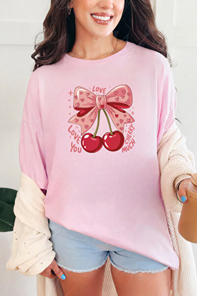 Sarah's Boutique Women's T-shirt – 100% cotton – "Love Cherry Much"
