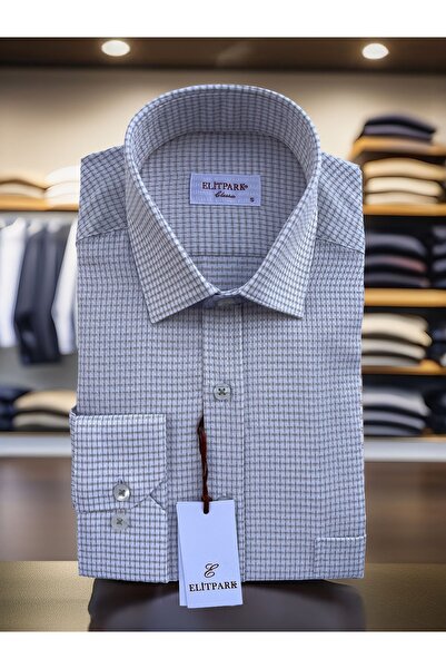 elitpark Heritage Line Desenli Pamuklu Cepli Erkek Gömlek
