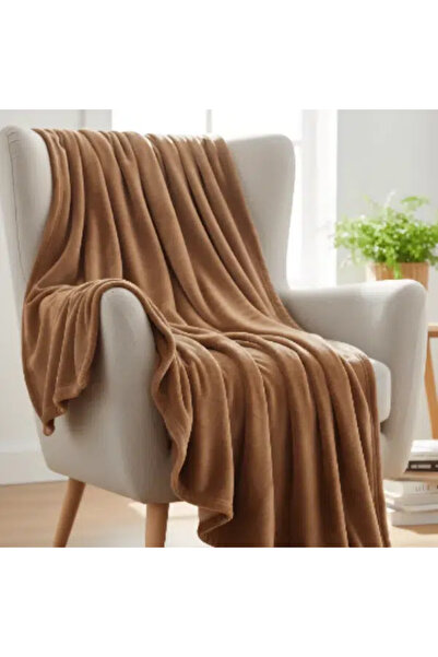 Binown Warm plain brown Blanket 180*200