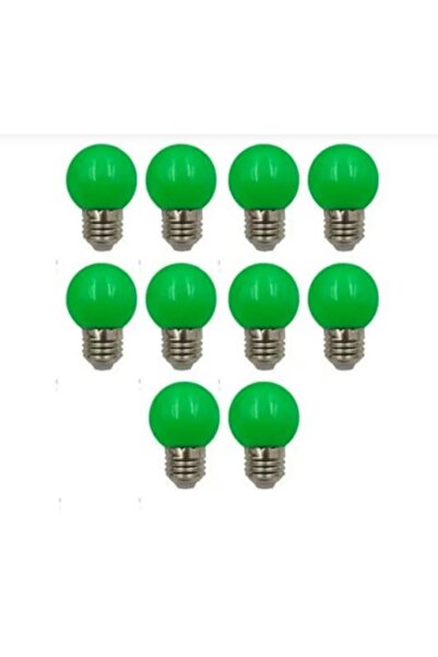 Şıkbay 10 Adet 1 Watt Yeşil Gece Lambası Loş Işık Bahçe Aydınlatması