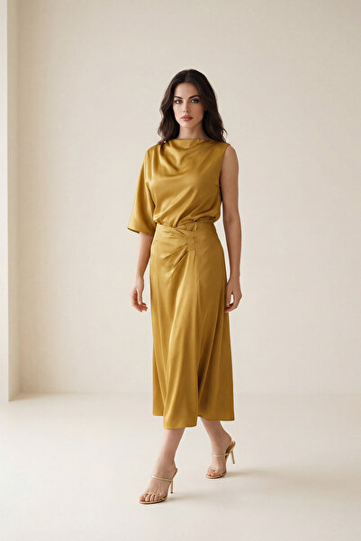 Setre Safran Relaxed Fit Midi Skirt