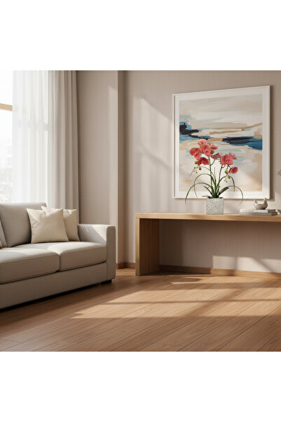 Roots Furniture أوركيد اصطناعية مزروعة في أصيص، 51 سم، لون الشمبانيا الداخلي