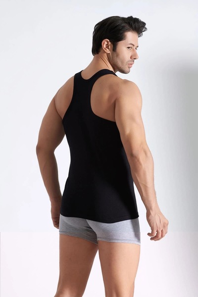 Hepsine Rakip 6-Pack Men's Rambo Sports Athlete Black White Gray