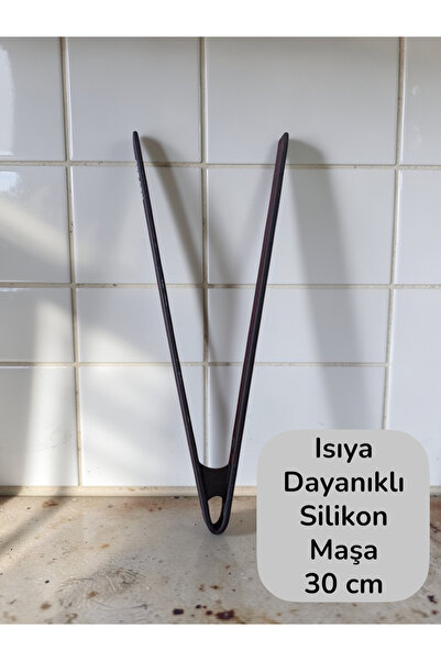 Seraph Sert Uçlu Isıya Dayanıklı Yanmaz Yapışmaz Silikon 30 cm Maşa