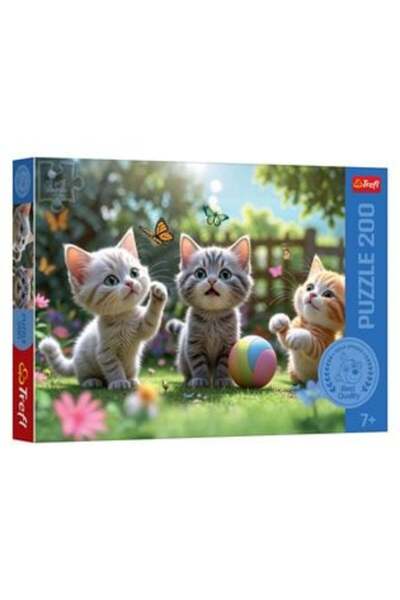 Zet Puzzle Cats with Butterflies (200 pieces) - Trefl