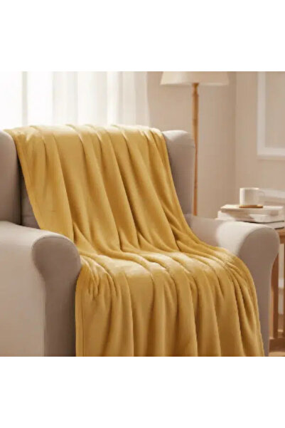 Binown Warm plain yellow Blanket 180*200