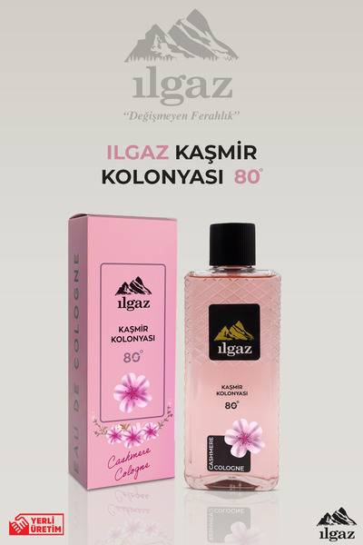 ILGAZ Kaşmir Kolonyası – 400 ml | 80 Derece, Zarif & Çiçeksi Ferahlık | Elega...