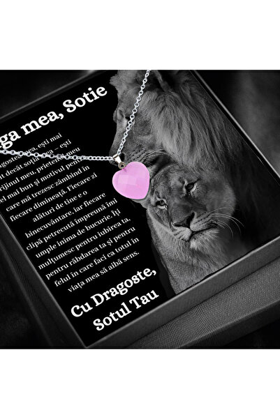 OEM Wife Gift - necklace with love message gift March 8, Martisor gift, Women...