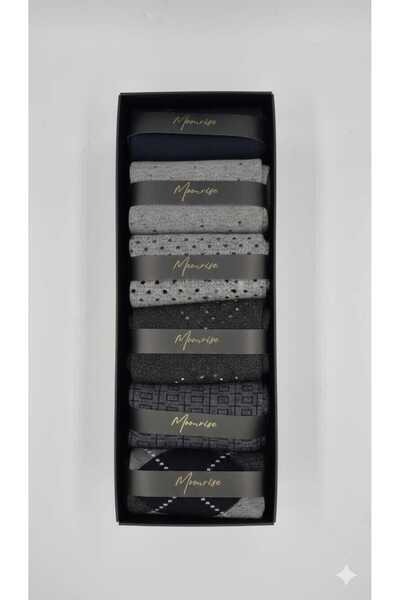 Moonrise Socks Bamboo Men's Socks Patterned 6 Pairs Boxed