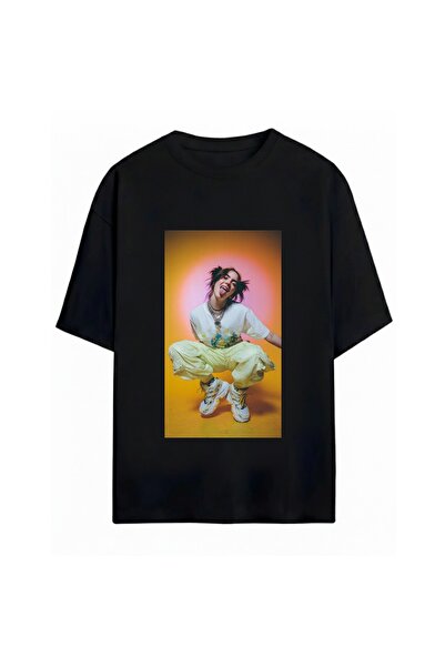 SVART WEAR تي شيرت بيلي إيليش مطبوع للجنسين مقاس كبير