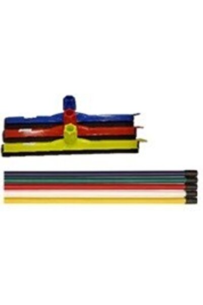 GCCE Plastic Cleaning Floor Wiper with Wooden Handle, 45 cm Size