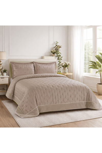 Nevore Home Luxury 240x260 cm Kapitone Çift Kişilik Yatak Örtüsü Seti | Moder...