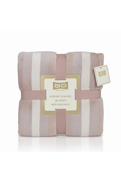 Binown Pink tranquility striped Blanket 180*200