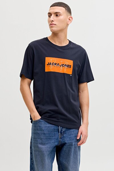 Jack & Jones Ανδρικό μπλουζάκι με τυπωμένο λογότυπο στο στήθος - Cole
