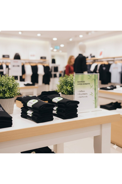 Fine Touch Premium Erkek Bambu Çorap – Terletmeyen, Uzun Ömürlü ve Kaliteli