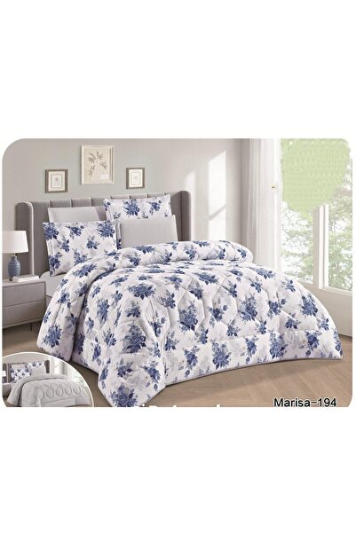 alzawia Marissa Nephrine 6-Piece Fluffy Floral Microfiber Double-Sided Duvet