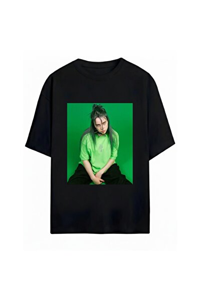 SVART WEAR تي شيرت بيلي إيليش مطبوع للجنسين مقاس كبير