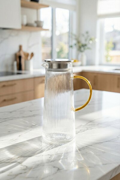 ACAR PureGlass Metal Kapaklı Cam Sürahi - 1650 ml