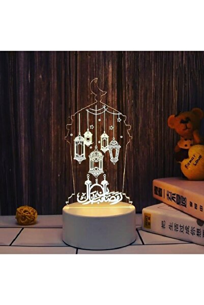 Primo Plus مصباح ليلي ثلاثي الأبعاد يعمل بمنفذ USB بتقنية LED، زينة إسلامية ر...