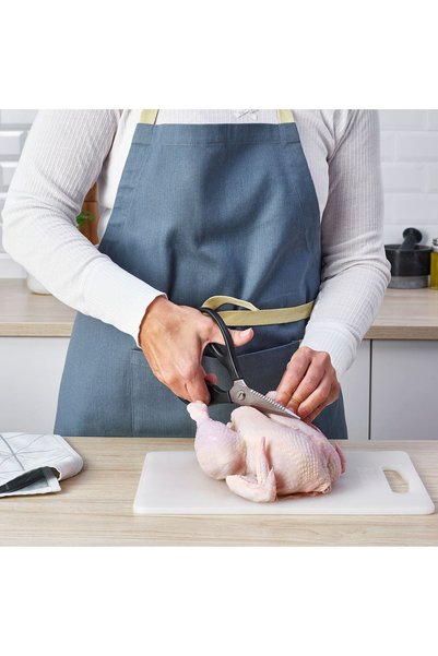 GÜNEŞ STORE'S Professional Kitchen Scissors — Chicken Fish Vegetable Cutting Scissors 22 cm