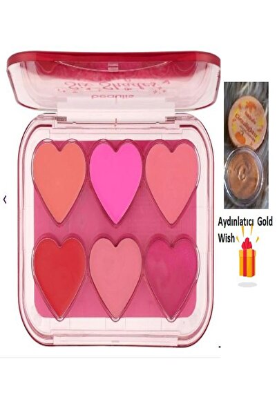 beaulis Six Shades Of Love Ruj & Allık Paleti 679 Love Desire Cheek palet, Ay...