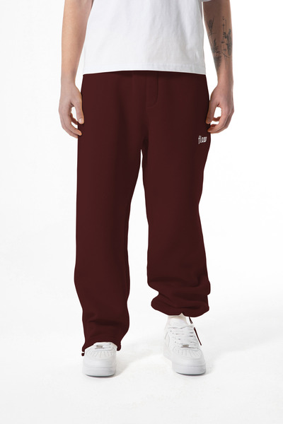 Flaw Wear Flaw Atelier Μπορντό Φαρδιά Φόρμα Παντελόνι