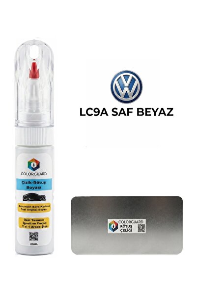 COLORGUARD Volkswagen LC9A Saf Beyaz 2 in 1 Özel Tasarım Şişe Rötuş Boyası ve...