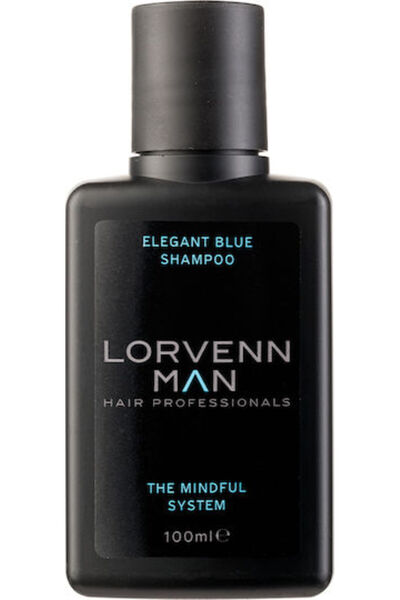 Lorvenn Vopsea de păr Elegant Blue pentru MEN, gri sau blond, 100 ml