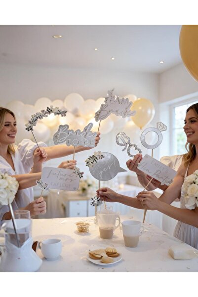 PARTİ SEPETİ Bride To Be & Team Bride 10’lu Konuşma Balonu Seti