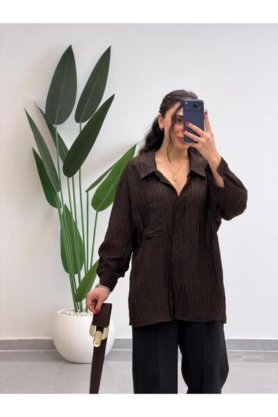 MARGA قميص صيفي مخطط كبير الحجم