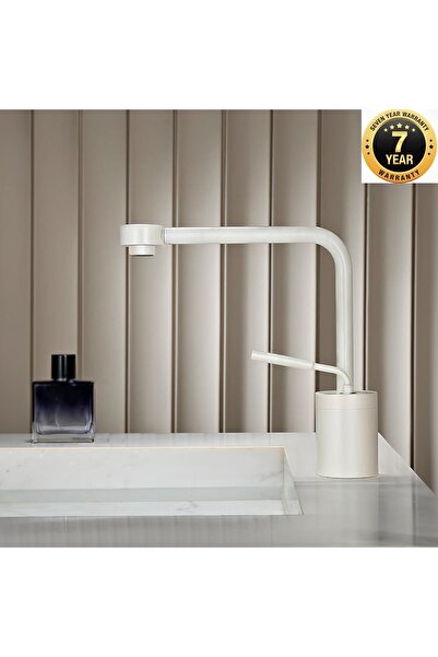 OEM صنبور حوض الحمام تصميم جديد باللون الأبيض مع ضمان 7 سنوات مستورد